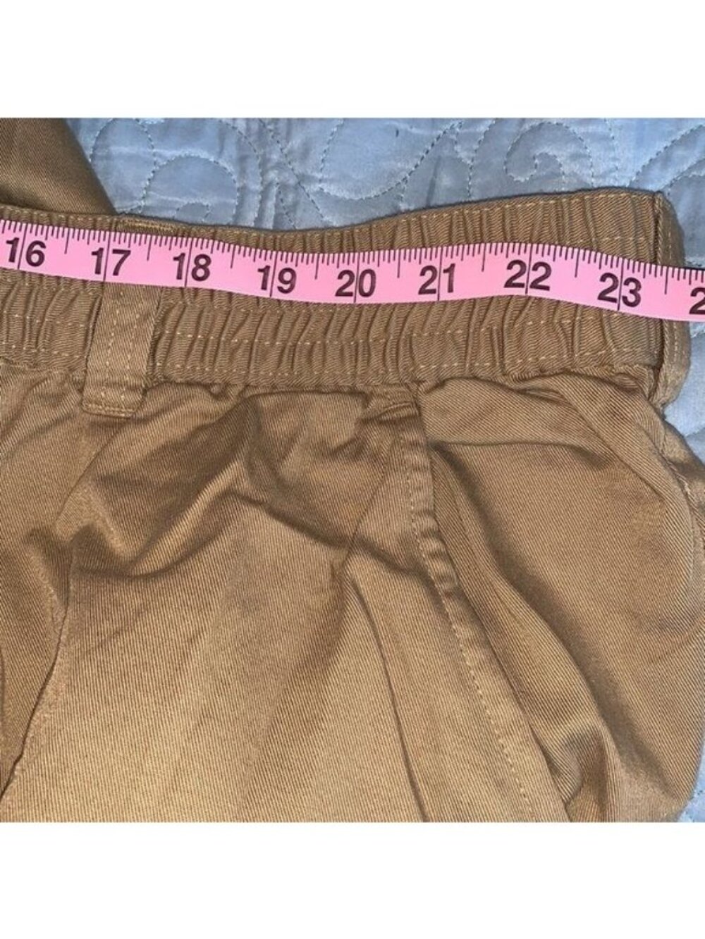 Mens King Size Big Elastic Waist Khaki Pants Size 54/38 Cotton Blend - Picture 9 of 12